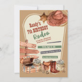 Westerne elementen Birthday Kaart (Voorkant)