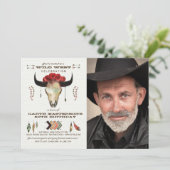 Westerne elementen Fotouitnodiging Kaart (Staand voorkant)