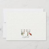 Westerne elementen Fotouitnodiging Kaart (Achterkant)