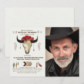 Westerne elementen Fotouitnodiging Kaart (Voorkant / Achterkant)