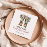 Westerne en landbloemen boots Rustic Wedding Servet<br><div class="desc">Westerne en Country Flowers Boots Rustieke bruiloft servetten</div>