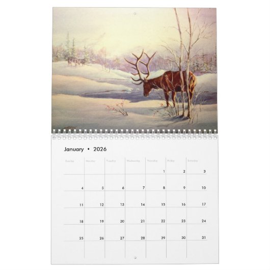 WESTERNE EN WILDLIFE-SCENES 2016 van SHARON SHARPE Kalender (Jan 2026)