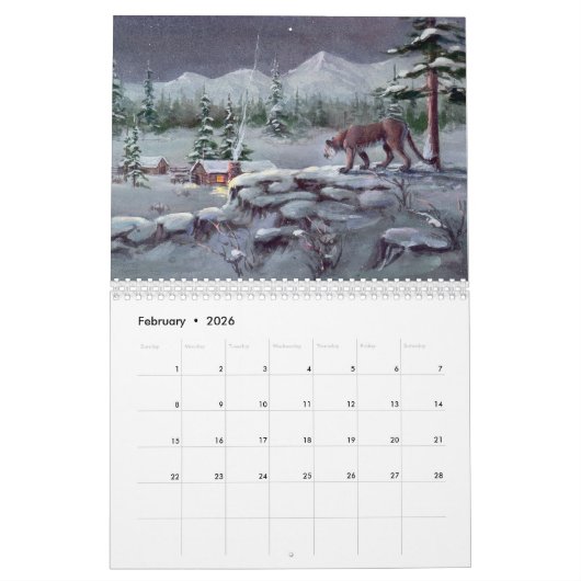 WESTERNE EN WILDLIFE-SCENES 2016 van SHARON SHARPE Kalender (Feb 2026)