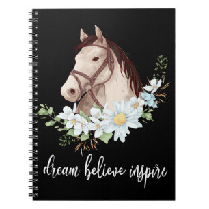 Westerne Equestrian Gift Motivatie Dreams Horse Notitieboek