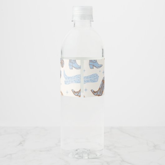 Westerne etiketten van de waterfles (Achterkant)