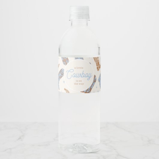 Westerne etiketten van de waterfles (Voorkant)