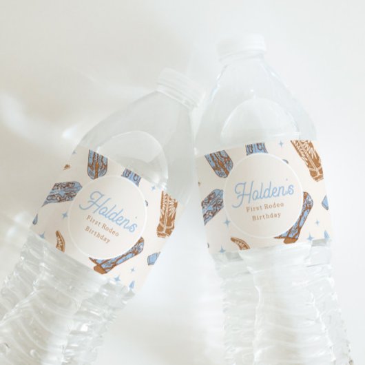 Westerne etiketten van de waterfles