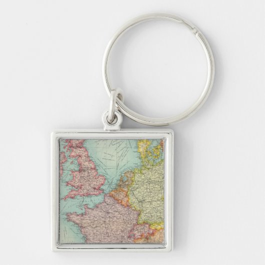 Westerne Europa-communicatie Sleutelhanger (Voorkant)