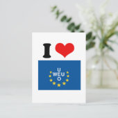 Westerne Europese Unie Briefkaart (Staand voorkant)
