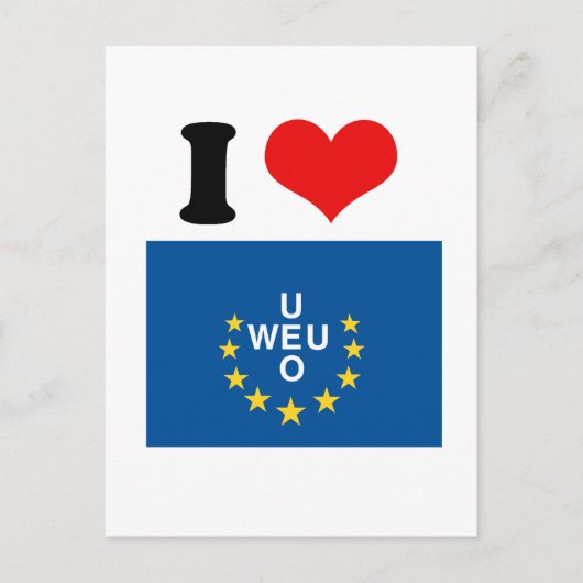 Westerne Europese Unie Briefkaart (Voorkant)