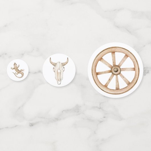 Westerne feestdag van Rodeo Confetti (Achterkanten)