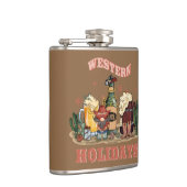 Westerne Feestdagen Volwassen stoppingstooter Heupfles (Rechts)