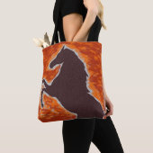 Westerne Fiery Mustang Tote Bag (Dichtbij)