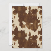 Westerne Flirty 40ste verjaardag 40 Country Party Kaart (Achterkant)