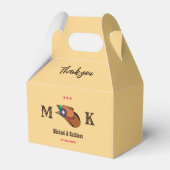 Westerne Floral Cowboy Pet Rustic Country Wedding Bedankdoosjes (Voorkant Zijde)