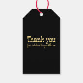 Westerne Floral Cowboy Pet Rustic Country Wedding Cadeaulabel (Achterkant)