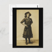  Westerne foto van Cowgirl Briefkaart (Voorkant / Achterkant)