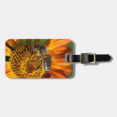 Westerne foto van honingbijen bagagelabel (Voorkant horizontaal)