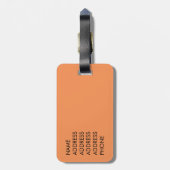 Westerne foto van honingbijen bagagelabel (Achterkant verticaal)