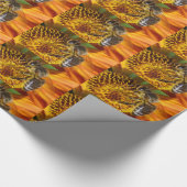 Westerne foto van honingbijen cadeaupapier (Hoek)