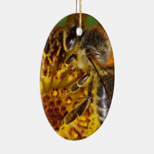 Westerne foto van honingbijen keramisch ornament (Rechts)
