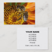 Westerne foto van honingbijen visitekaartje (Voorkant / Achterkant)
