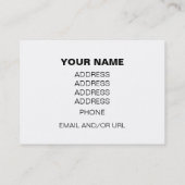 Westerne foto van honingbijen visitekaartje (Achterkant)