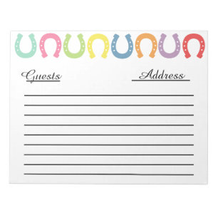 Westerne gast-/geheugenboeknotitieblok notitieblok