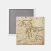 Westerne Gebieden van de Verenigde Staten Magneet (Voorkant / Achterkant)