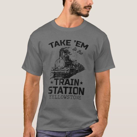 Westerne geelsteen van het land brengt de trein t-shirt (Voorkant)