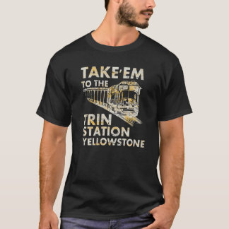 Westerne geelsteen van het land brengt de trein t-shirt