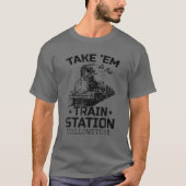 Westerne geelsteen van het land brengt de trein t-shirt (Voorkant)