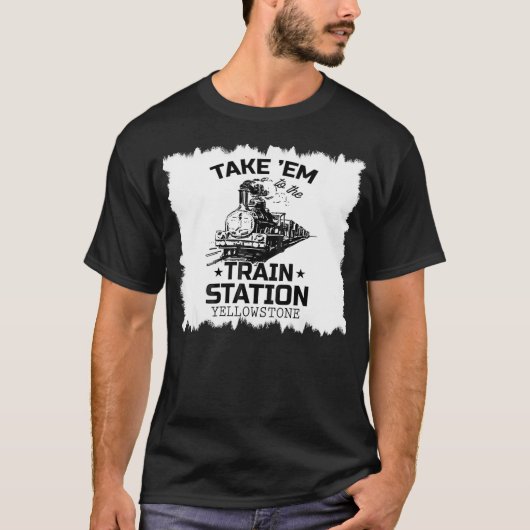 Westerne geelsteen van het land brengt de trein t-shirt (Voorkant)