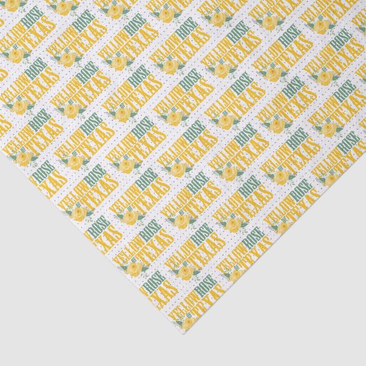 Westerne Gele Rose uit Texas Tissuepapier (Detail)