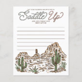 Westerne Gender Reveal Cowboy of Cowgirl Advies (Voorkant)