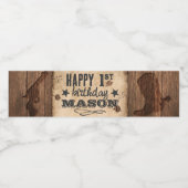 Westerne gepersonaliseerde flesetiketten waterfles etiket (Enkel label)