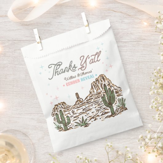 Westerne geslachtsonthulling cowboy of cowgirl bedankzakje (Geknipt)