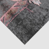 Westerne geslepen textuur Rustic Gray Pink Bull Sk Tissuepapier (Detail)