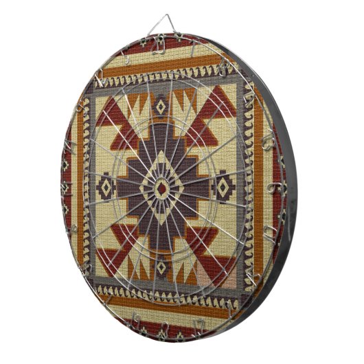Westerne geweven dartbord (Voorkant Rechts)