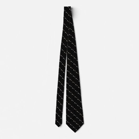 Westerne Ggloeiende Cowboy Spurs Print Necktie Stropdas (Achterkant)