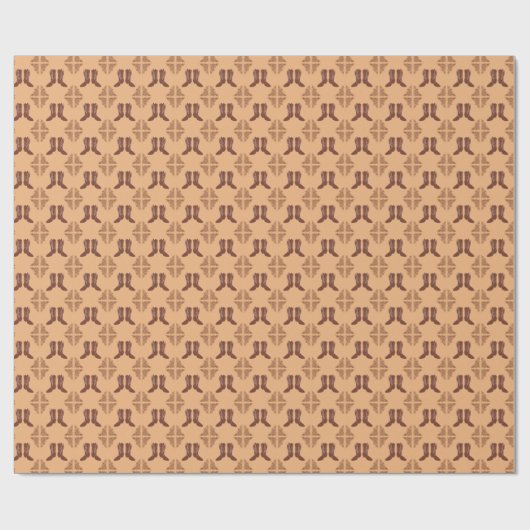 Westerne Gift Wrap Cowboy laarzen en lederen print Cadeaupapier (Vlak)