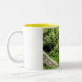 Westerne gorilla van de zijdedoorse mannetjesgoril tweekleurige koffiemok (Links)