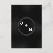 Westerne Gothic Wedding Stationery Enclosure Kaart (Achterkant)