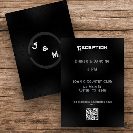 Westerne Gothic Wedding Stationery Enclosure Kaart