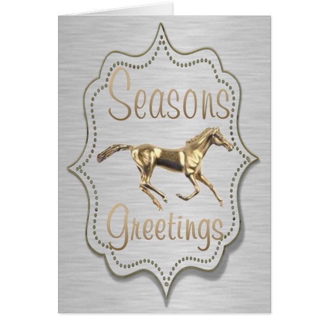 Westerne gouden paarden op zilver (Voorkant)