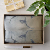 Westerne  gouden zwarte textuur Bull Skull Tissuepapier (Geschenk)