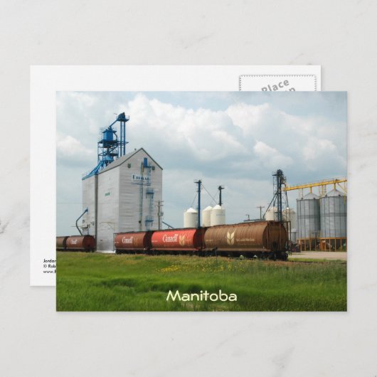 Westerne graan briefkaart (Voorkant / Achterkant)