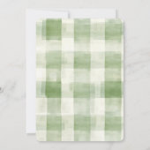 Westerne Green Cream Plaid Stripes Kaart (Achterkant)