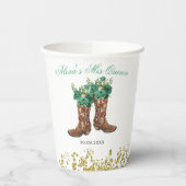 Westerne Green Hunter Charra Mis Quince Paper Cup Papieren Bekers (Links)