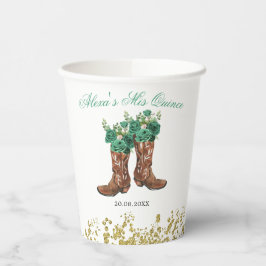 Westerne Green Hunter Charra Mis Quince Paper Cup Papieren Bekers